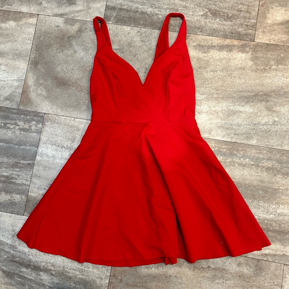 Strapless Red Dress